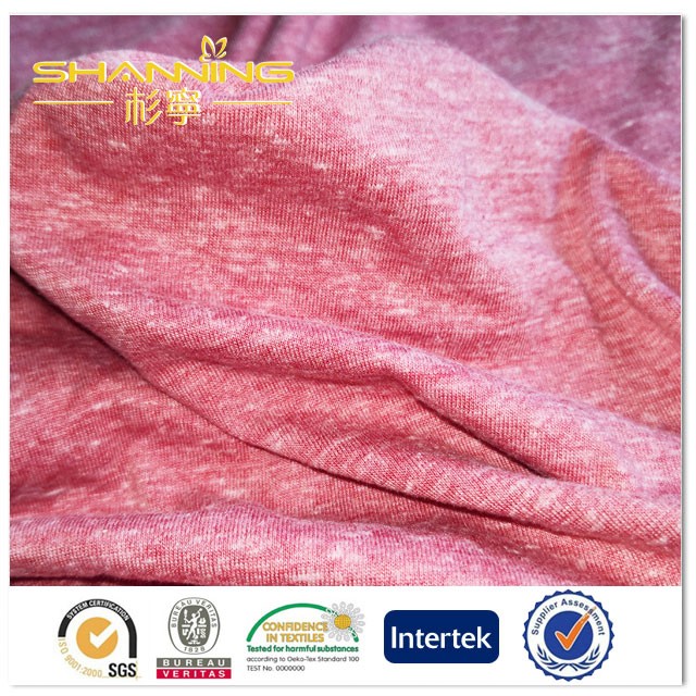 50% Polyester 38% Cotton 12%Viscose Soid Dyed Knitted Fabric
