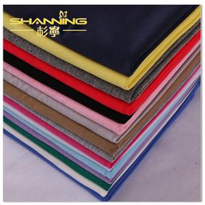 65% Polyester 35% Rayon Solid Dyed Single Jersey Knit Fabric