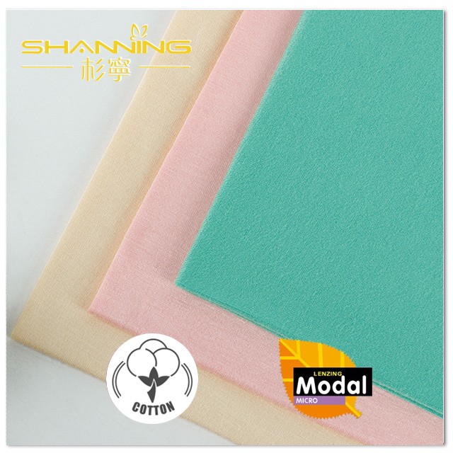 50% Cotton 50% Modal Solid Dyed Knit Single Jersey Fabric Manufacture