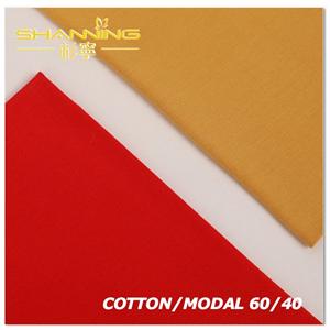 60% Coton 40% Lenzing Modal Reactive Dye Tissu jersey simple