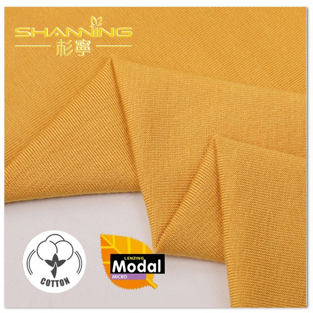 Supply 60% Modal 34% Polyester 6% Elastane Plain Dyed Jersey Fabric With  Sandwash Factory Quotes - OEM