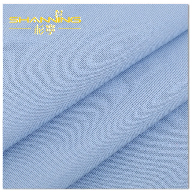 94% Siro Bamboo 6% Elastane Solid Dyed Knitted Single Jersey Fabric