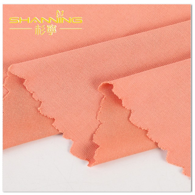 Bamboo Polyester Spandex Solid Wicking Finish Single Jersey Fabric For Pajamas And Underwear