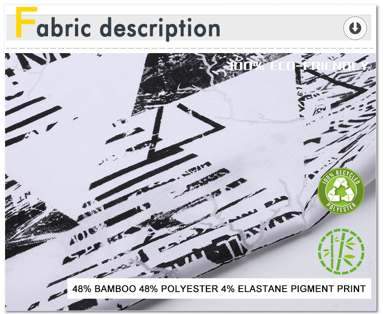 Bamboo Polyester Print