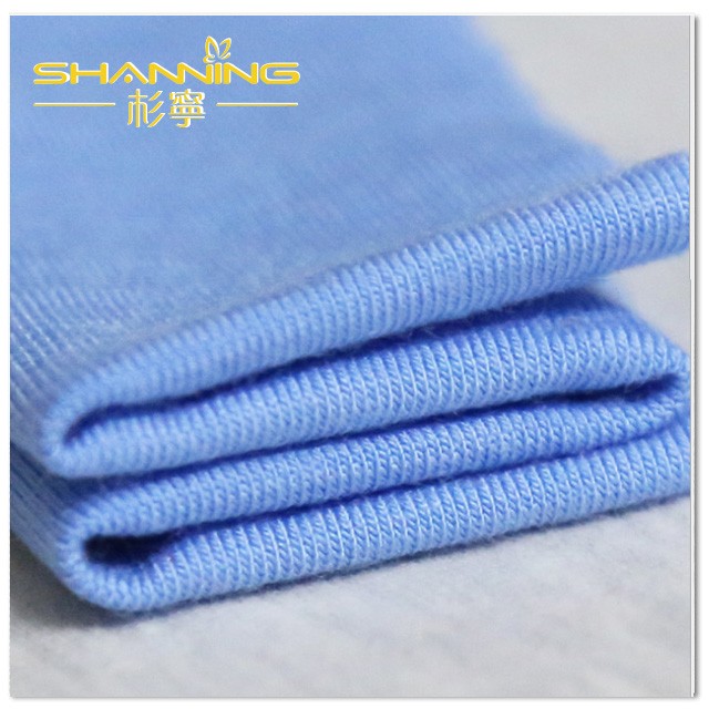 96% Rayon 4% Elastane Four Way Stretch Solid Reactive Dyed Jersey Knit Fabric