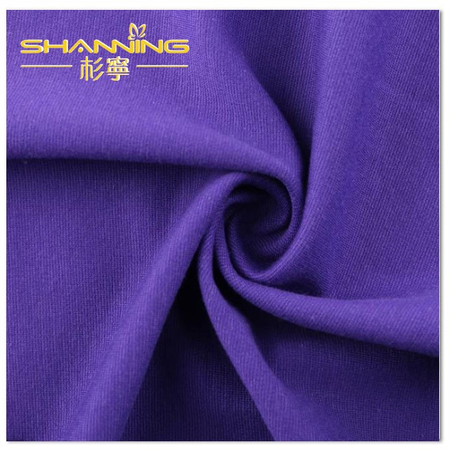 Supply CVC Cotton Polyester Spandex Stretch Solid Dyed Knitting