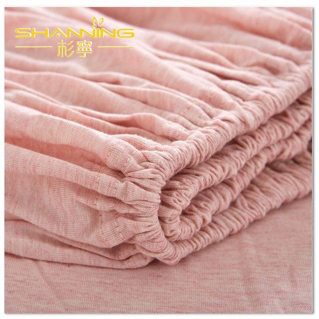 Китай Комплект постельного белья из 100% хлопка в лаконичном стиле из 4 шт. трикотажной пряжи с окрашенной полосой из джерси, производитель