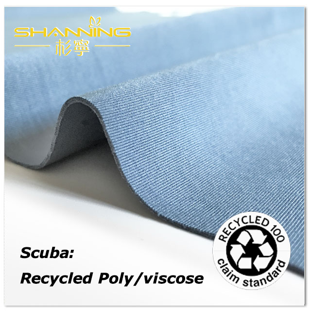 Supply 48% Recycled Polyester 45% Viscose 7% Spandex Scuba Knit Fabric  Factory Quotes - OEM