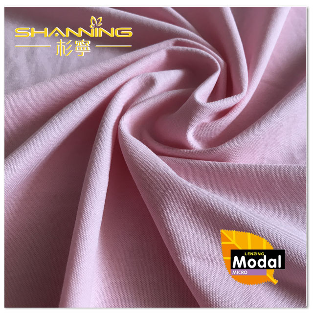 60% Modal 32% Nylon 8% Spandex Pique Fabric With Sandwashing Finish