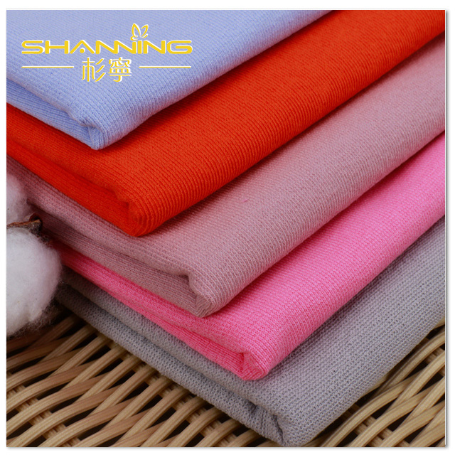 STOCK: 60% COTTON 40% POLYESTER JERSEY FABRIC, SOLID, 150/160GSM