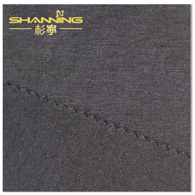 STOCK: 62% VISCOSE 33% POLYESTER 5% SPANDEX JERSEY, SOLID, 190GSM.