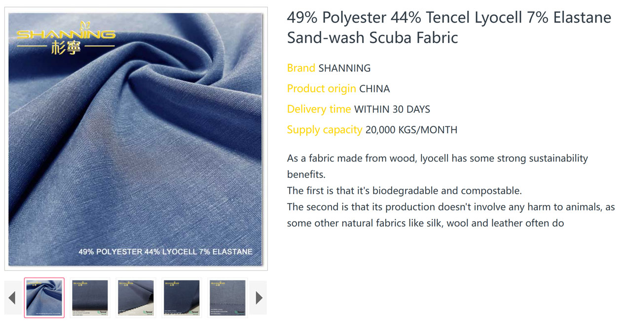 lyocell knit fabric
