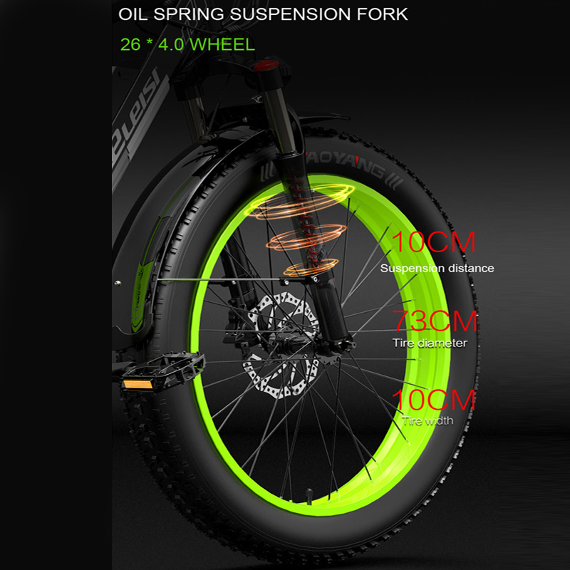 1000w electric fat tire bike