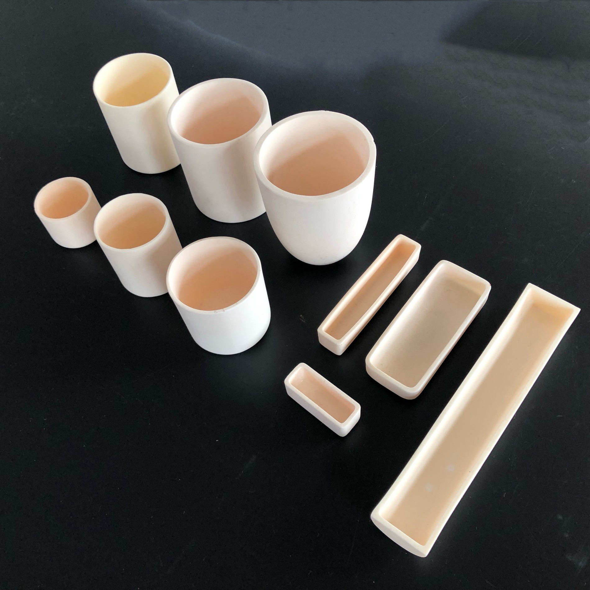 Crisol de cerámica de alúmina para experimento de calcinación de metales
