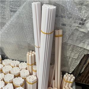 The alumina ceramic rod and tube have been completed