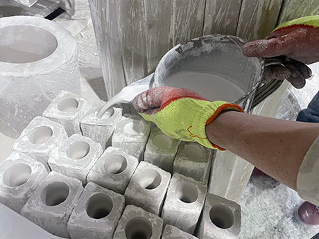 Moldeo por fundición deslizante---Tubo de cerámica