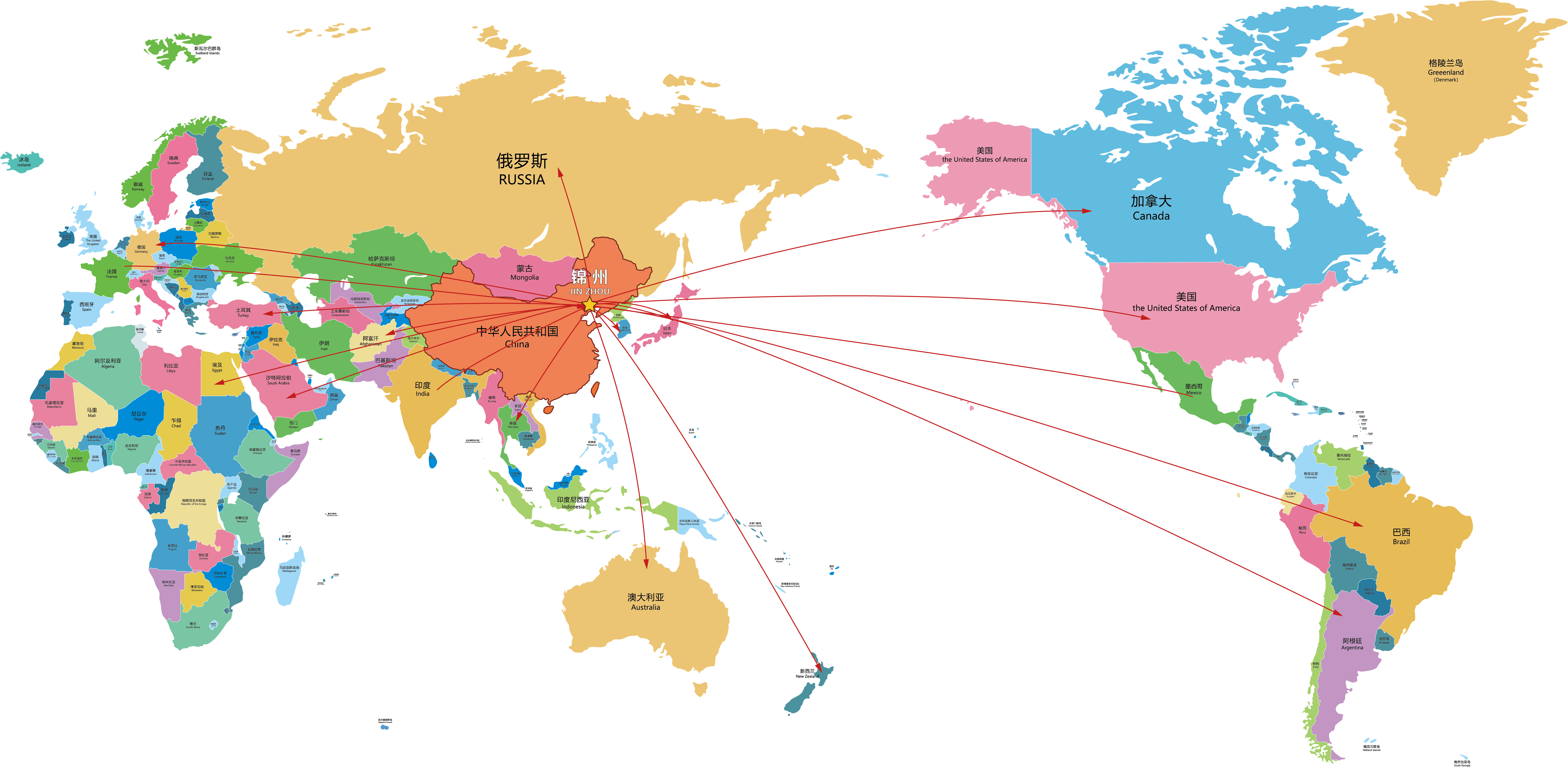 国外分布图 Sales distribution map.png