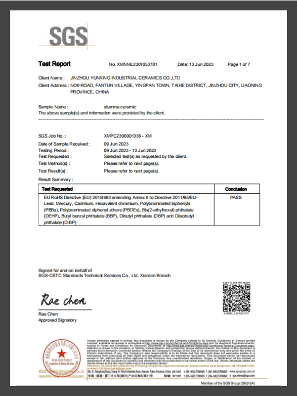 Aluminum Oxide Ceramic Crucible