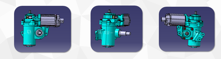 power recirculating-ball steering for truck