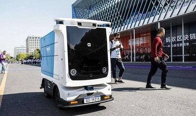 columne EPS para carro de correio sem motorista 