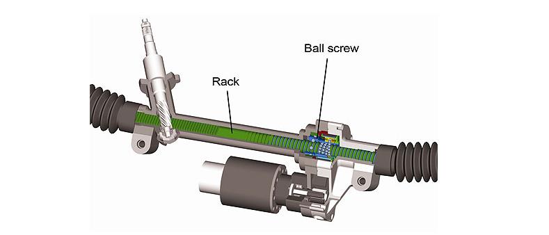 par de husillos de bolas para rack EPS 