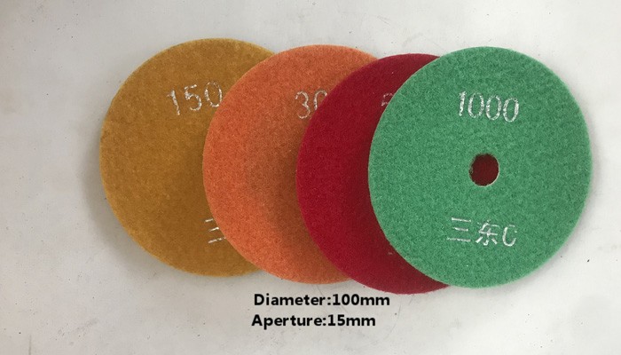 D.100mm ويت تلميع الوسادة