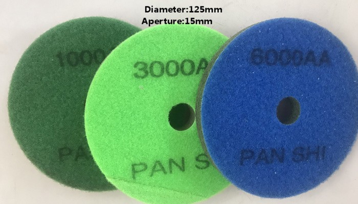 D.125mm الإسفنج تلميع الوسادة