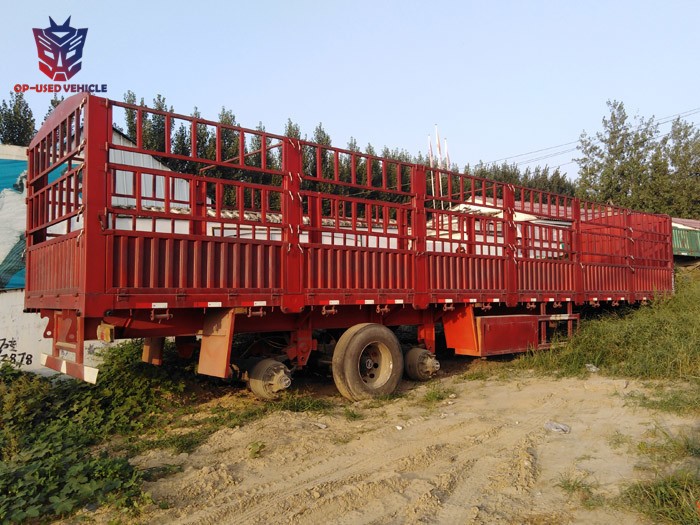 Digunakan 18 Wheeler 53ft Cattle Truck Dan Kendaraan Trailer