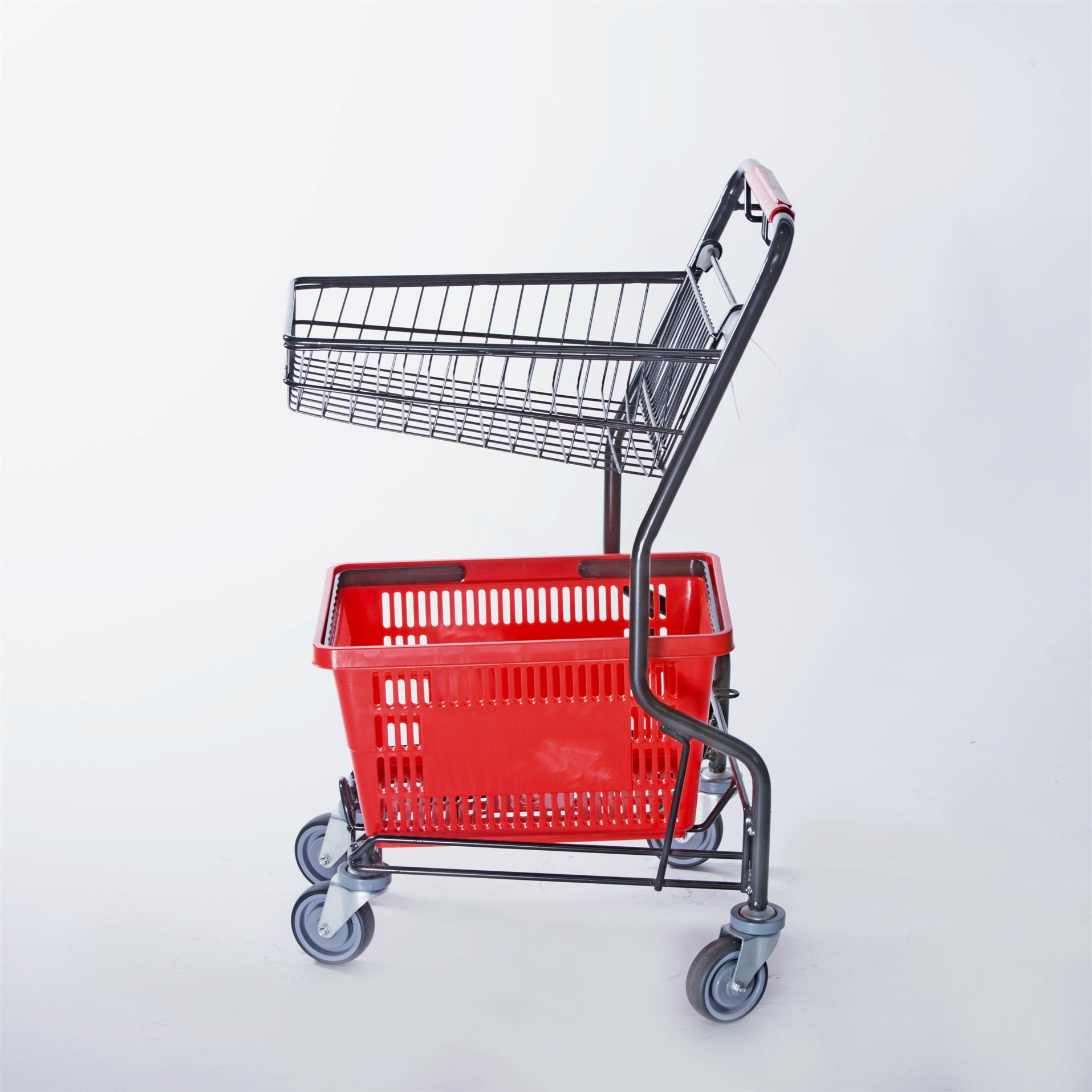 chrome shopping trolley 