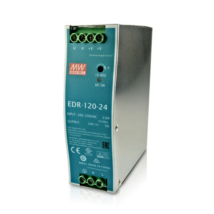 EDR Metal Case 75W-150W Single Output Din Rail Power Supply