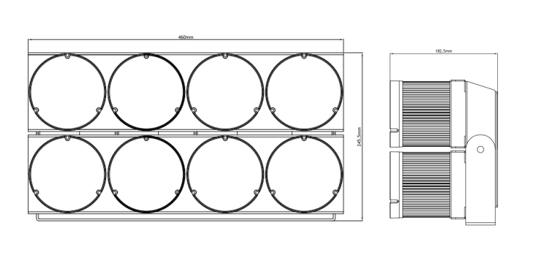 High Power LED-Stadion-Leuchten