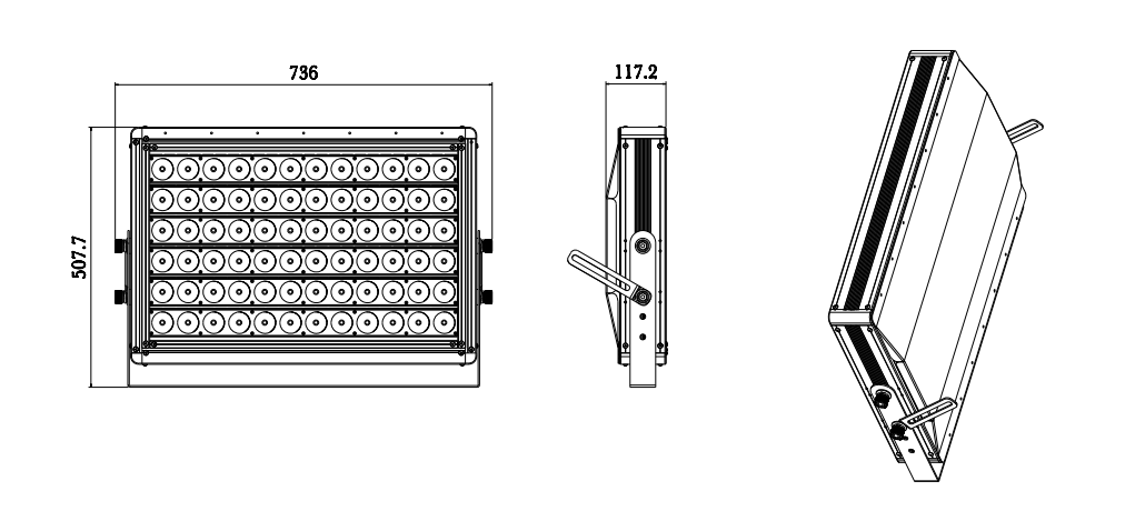 extérieur conduit luminaires inondations