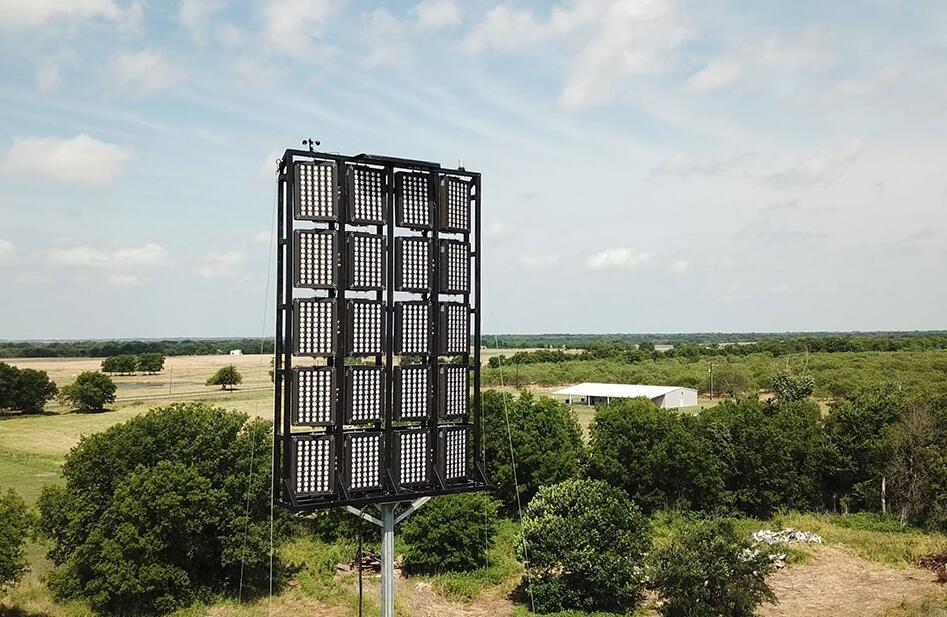 Turm führte Flutlicht