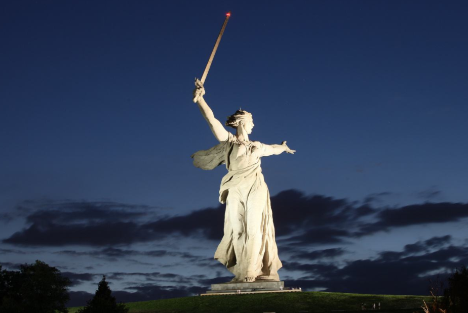 monumento luz de inundação levou