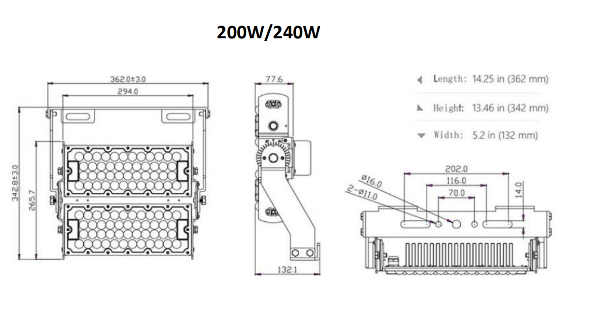 led high mast light