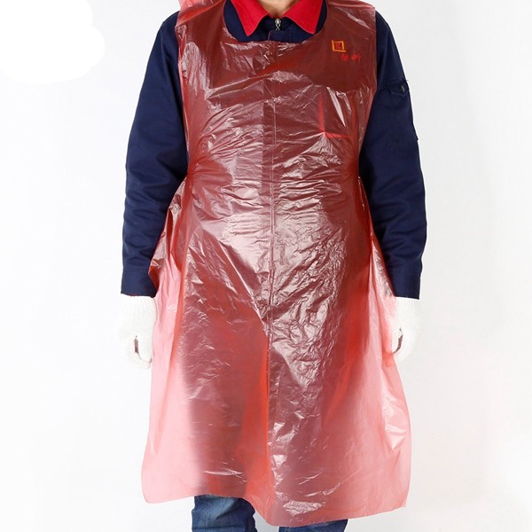 Gmark Poly Apron 40 Ct Individual Wrapped, Medium Weight