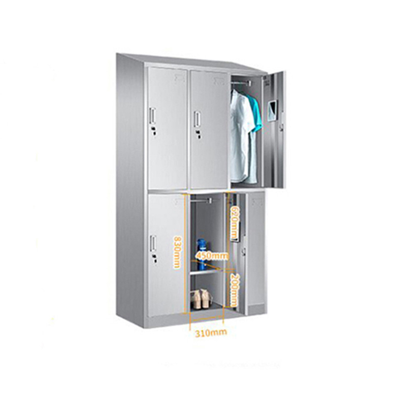 Casillero escolar inclinado de acero con patas verticales, Precio bajo