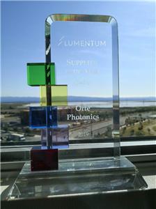 ORTE는 LUMENTUM에서 2019년 최고의 품질로 공급업체를 수상했습니다.