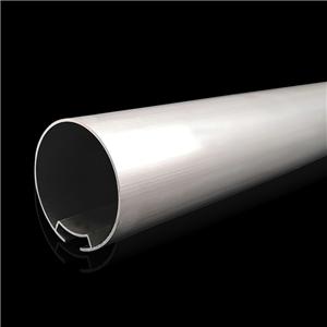 Tub rotund din aluminiu brut de 38 mm