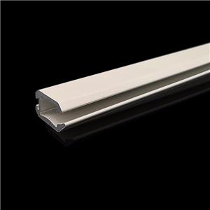 Pó revestido de alumínio estore trilho inferior