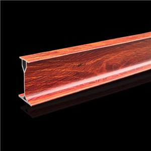 Aluminiu din lemn Finish Cortina Track