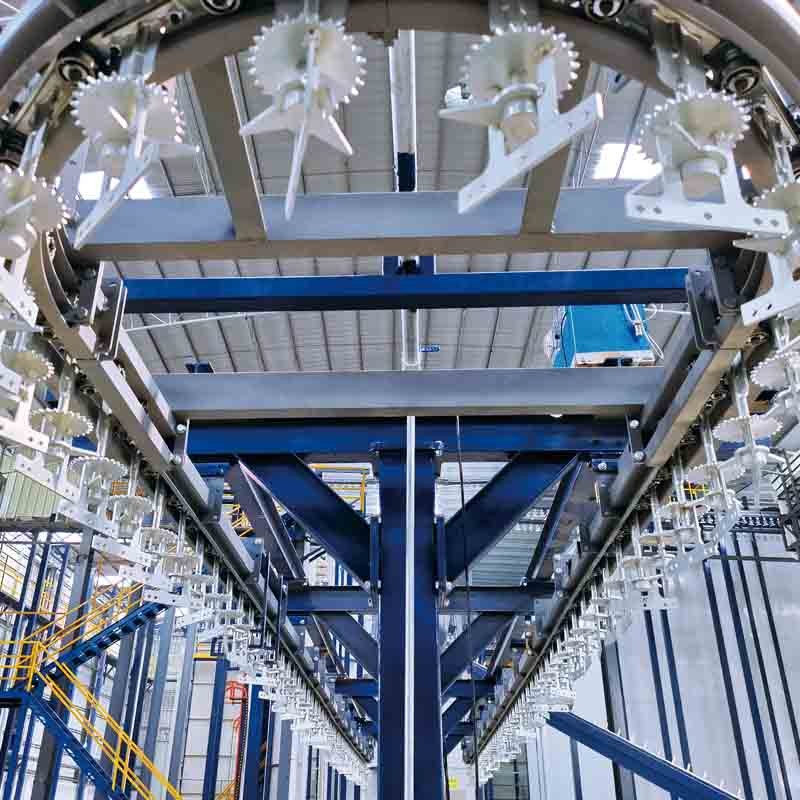 Новий подвійний колір порошкової лінії покриття