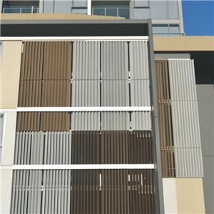 Aluminiu Vertical Louver Shutter pentru exterior