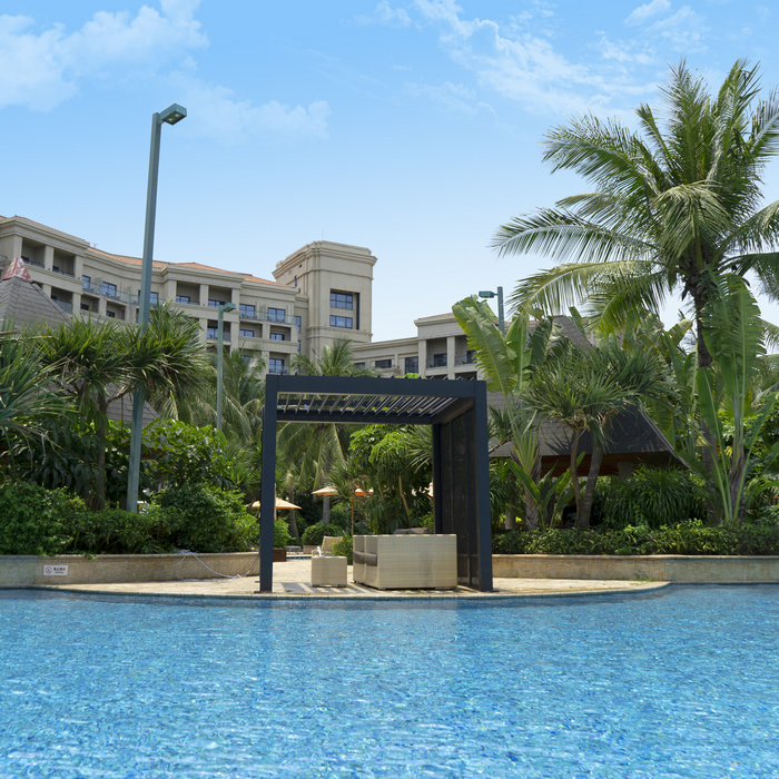 泳池遮阳篷场景展示