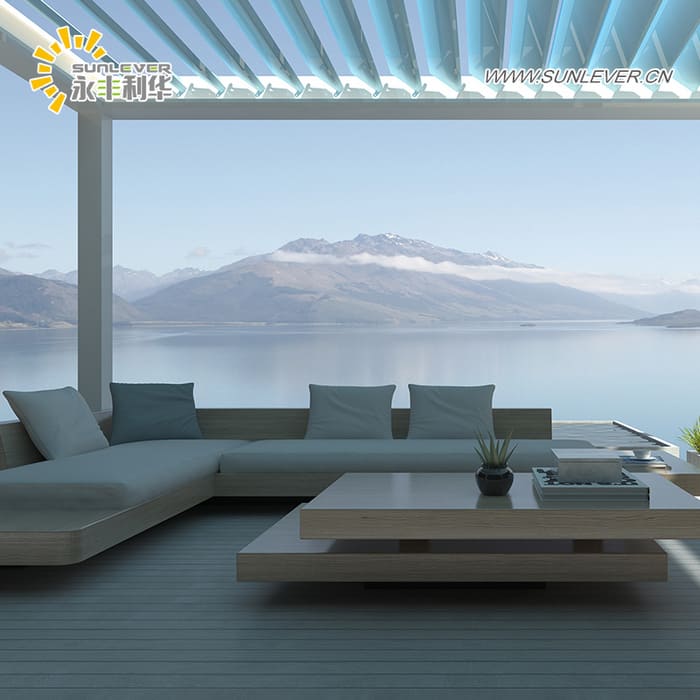 Pergolă economică de 3X3m cu control manual