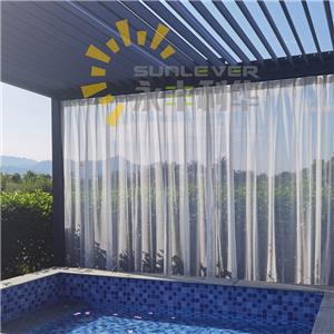 Bioklimaatsysteem voor buiten gemotoriseerd aluminium lamellendak pergola