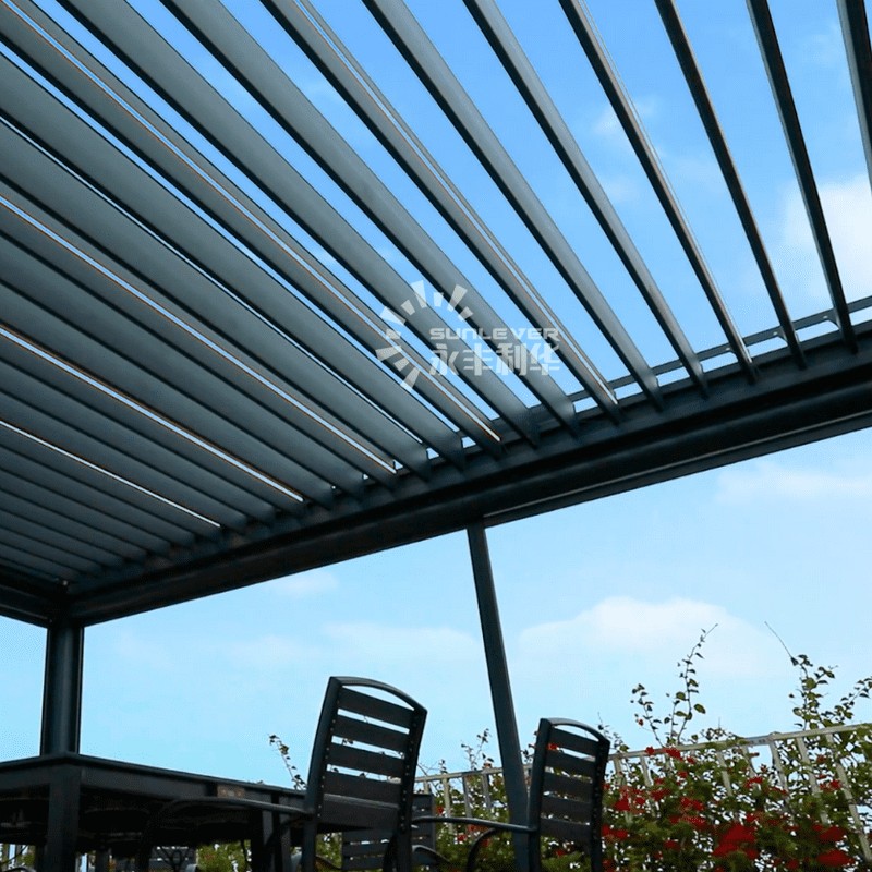 High quality Factory Outdoor Electric Alumimum louvered patio roof pergola