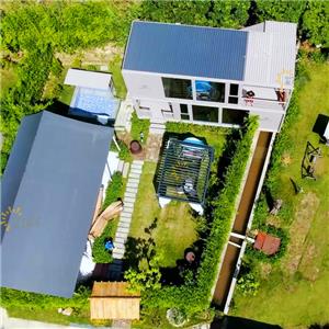 Pergola del tetto della feritoia di alluminio automatica di modello medio in Villa