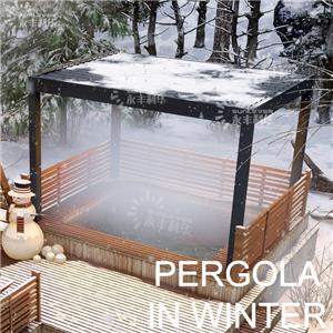 Pergola en hiver
