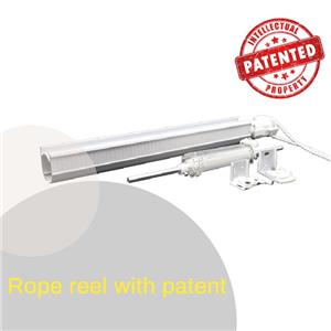 Sistem de umbrire roman cu tambur de frânghie brevetat